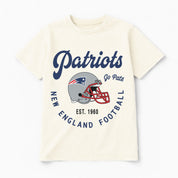 NEW ENGLAND PATRIOTS YOU KNOW OUR NAME CLASSIC FIT COTTON BLEND CREWNECK TEE