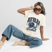NEVADA WOLF PACK RAISED ON VICTORY CLASSIC FIT COTTON BLEND CREWNECK TEE