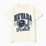 NEVADA WOLF PACK RAISED ON VICTORY CLASSIC FIT COTTON BLEND CREWNECK TEE