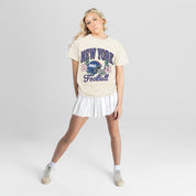 NEW YORK GIANTS RAISED ON VICTORY CLASSIC FIT COTTON BLEND CREWNECK TEE