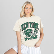 NEW YORK JETS RAISED ON VICTORY CLASSIC FIT COTTON BLEND CREWNECK TEE