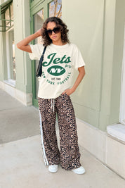 NEW YORK JETS YOU KNOW OUR NAME CLASSIC FIT COTTON BLEND CREWNECK TEE