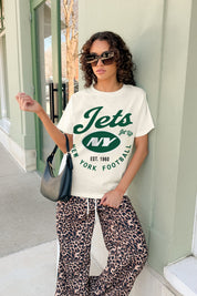NEW YORK JETS YOU KNOW OUR NAME CLASSIC FIT COTTON BLEND CREWNECK TEE