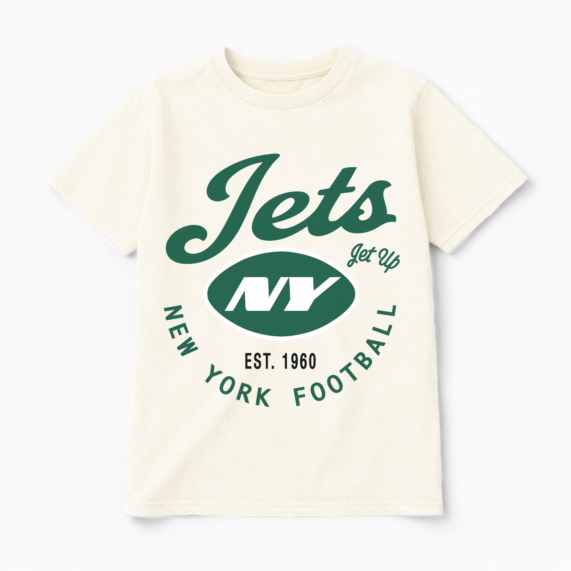 NEW YORK JETS YOU KNOW OUR NAME CLASSIC FIT COTTON BLEND CREWNECK TEE