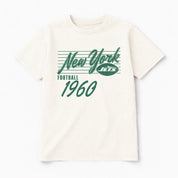 NEW YORK JETS OLD SCHOOL CLASSIC FIT COTTON BLEND CREWNECK TEE