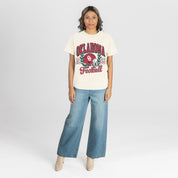OKLAHOMA SOONERS RAISED ON VICTORY CLASSIC FIT COTTON BLEND CREWNECK TEE