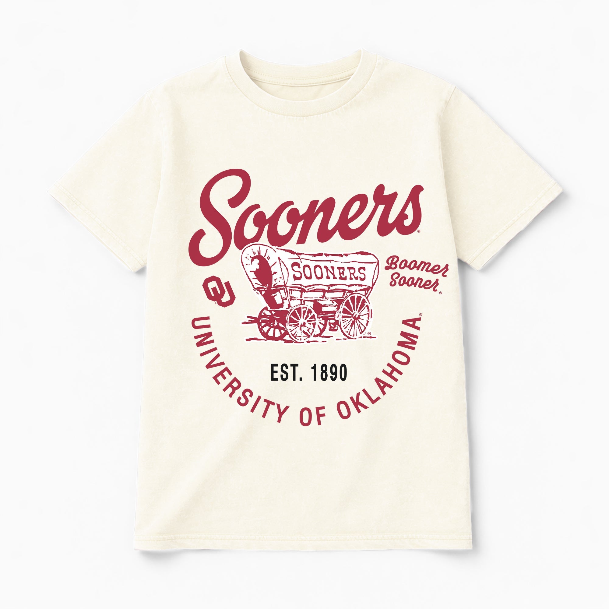 OKLAHOMA SOONERS YOU KNOW OUR NAME CLASSIC FIT COTTON BLEND CREWNECK TEE
