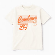 OKLAHOMA STATE COWBOYS OLD SCHOOL CLASSIC FIT COTTON BLEND CREWNECK TEE