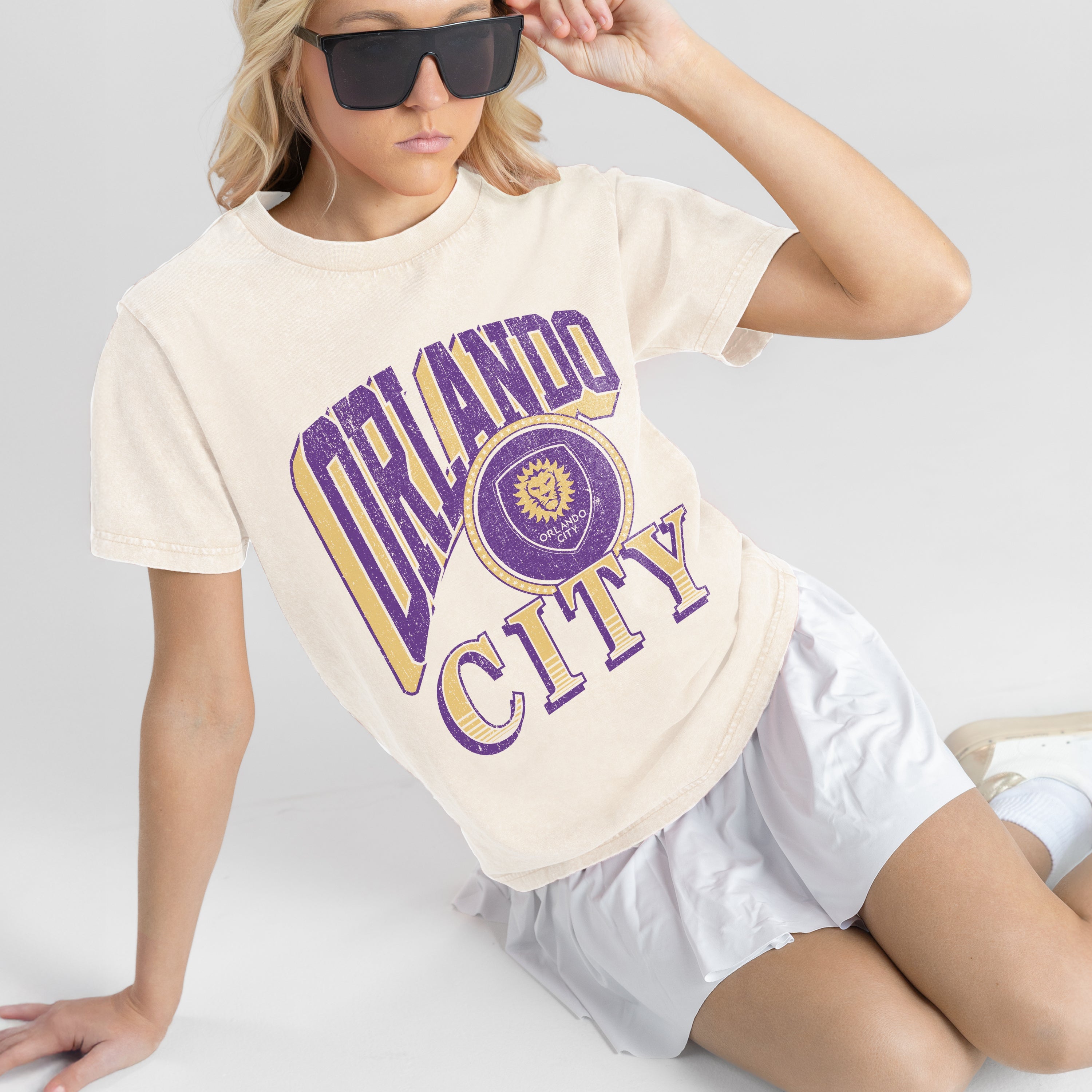 ORLANDO CITY SC VICTORY PRIME CLASSIC FIT COTTON BLEND CREWNECK TEE