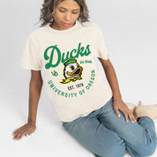 OREGON DUCKS YOU KNOW OUR NAME CLASSIC FIT COTTON BLEND CREWNECK TEE
