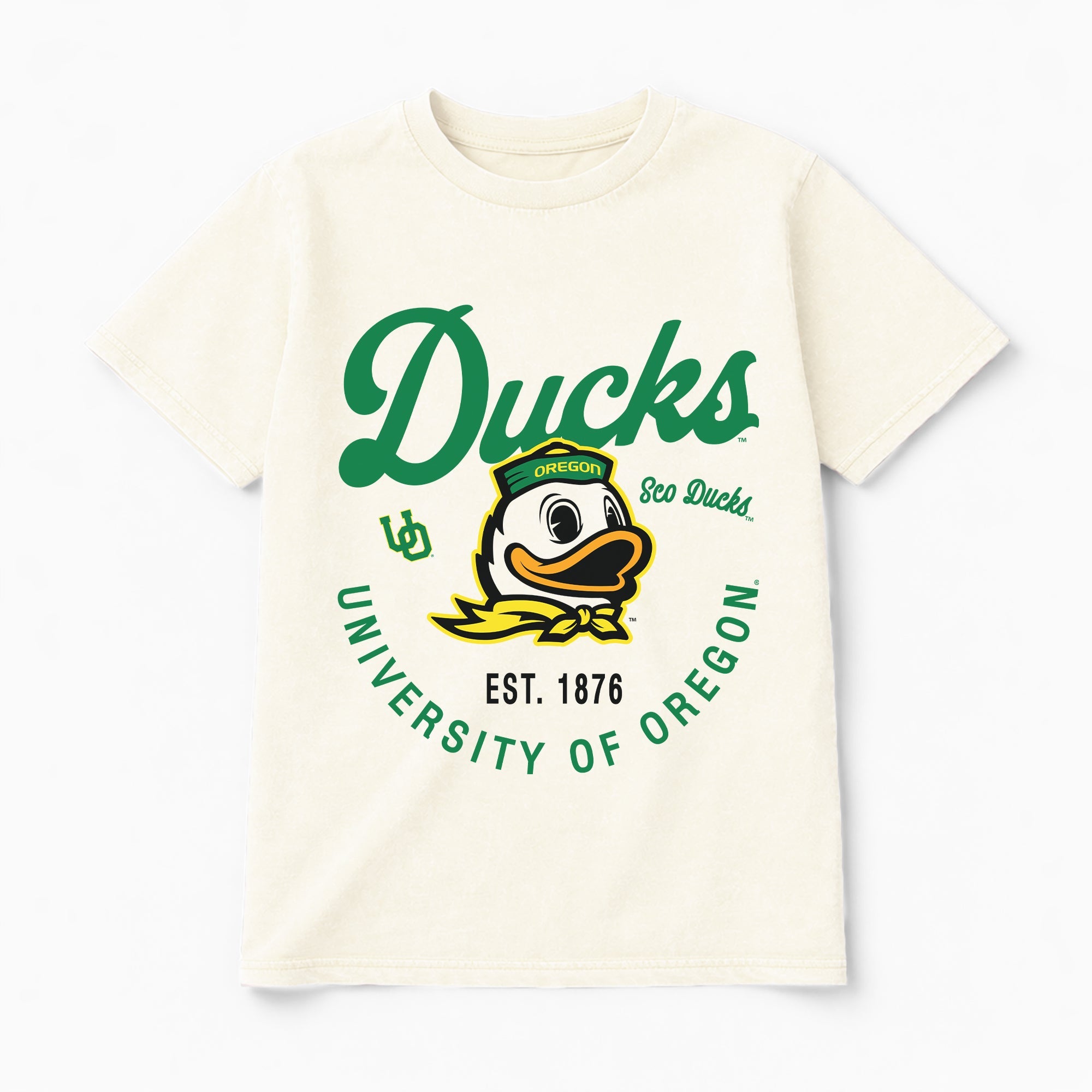 OREGON DUCKS YOU KNOW OUR NAME CLASSIC FIT COTTON BLEND CREWNECK TEE