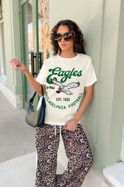 PHILADELPHIA EAGLES YOU KNOW OUR NAME CLASSIC FIT COTTON BLEND CREWNECK TEE