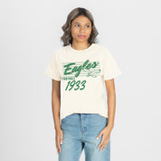 PHILADELPHIA EAGLES OLD SCHOOL CLASSIC FIT COTTON BLEND CREWNECK TEE