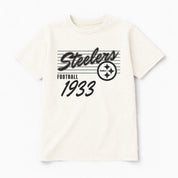 PITTSBURGH STEELERS OLD SCHOOL CLASSIC FIT COTTON BLEND CREWNECK TEE