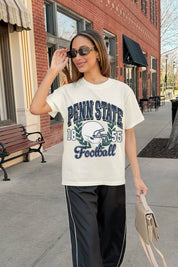 PENN STATE NITTANY LIONS RAISED ON VICTORY CLASSIC FIT COTTON BLEND CREWNECK TEE