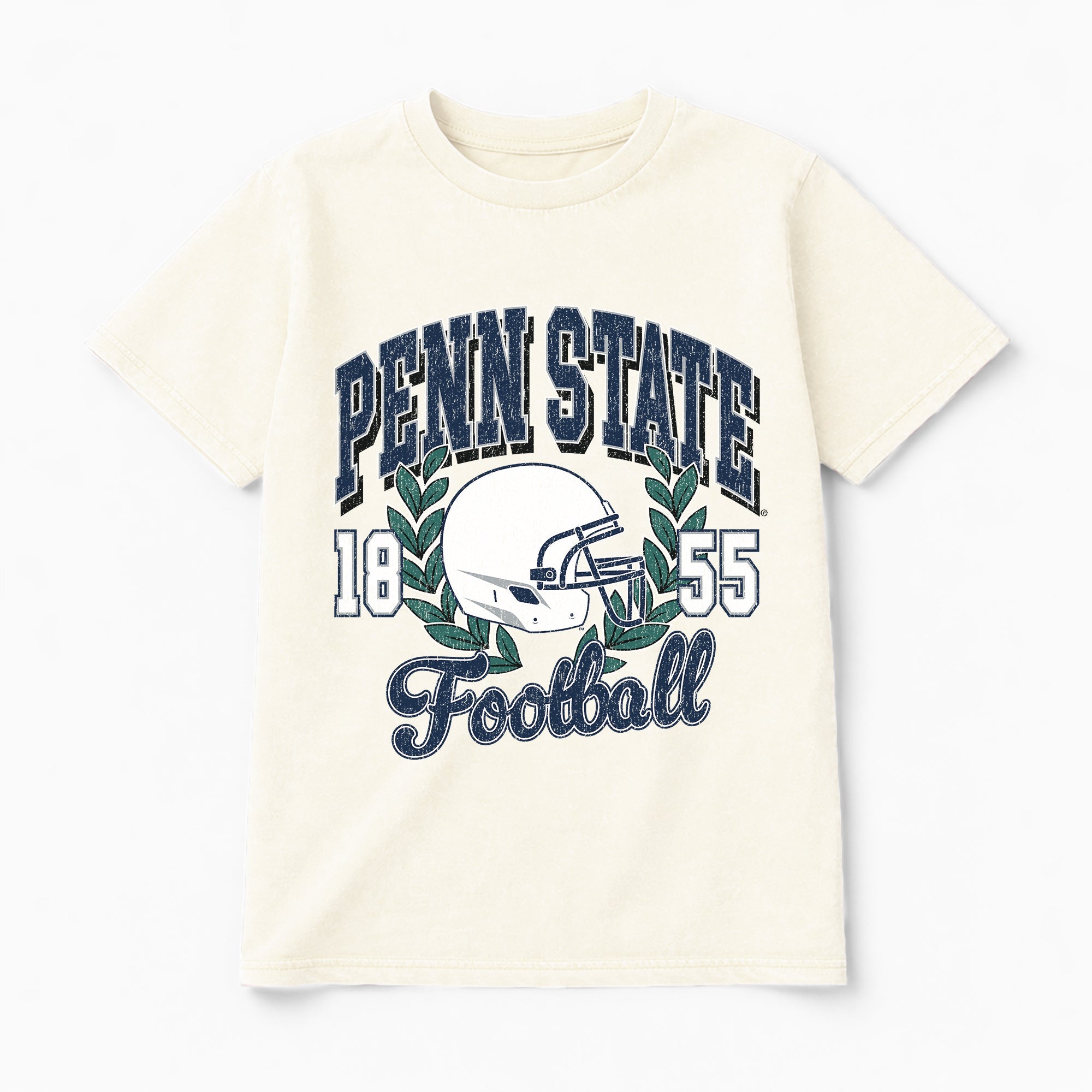 PENN STATE NITTANY LIONS RAISED ON VICTORY CLASSIC FIT COTTON BLEND CREWNECK TEE