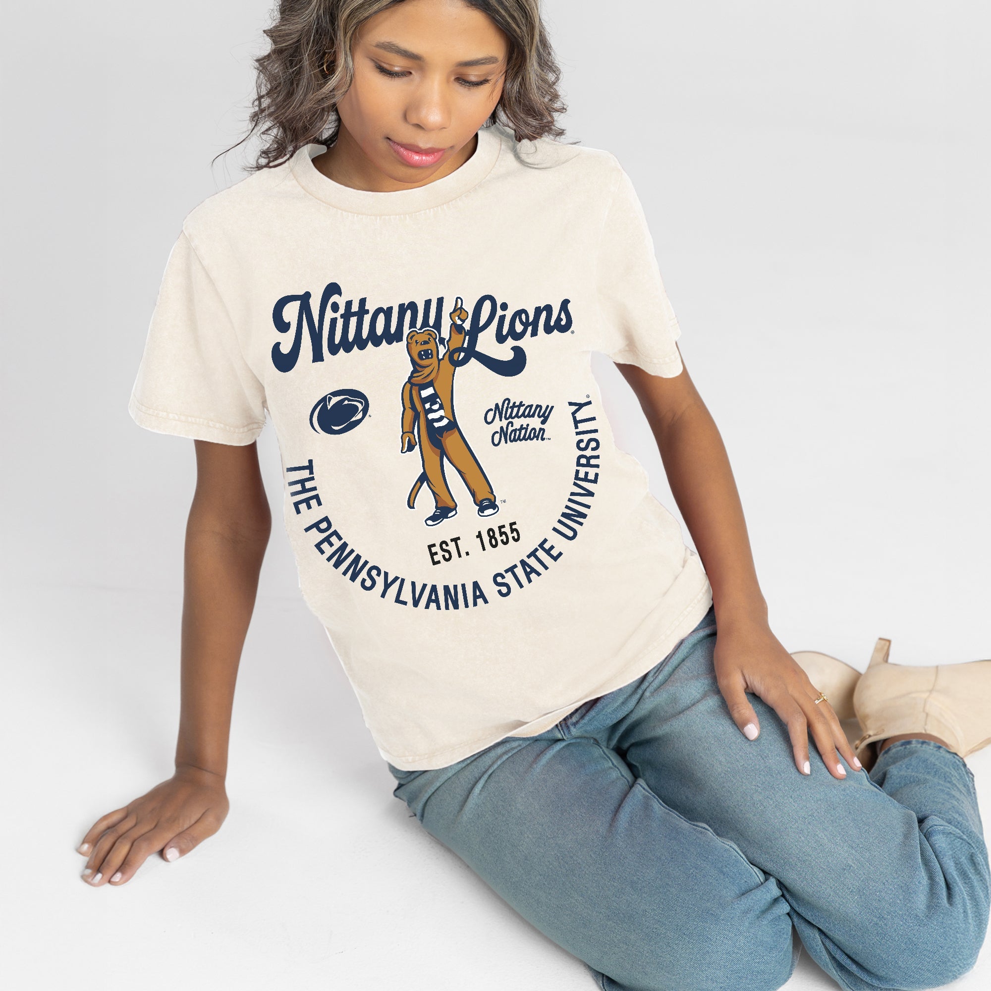 PENN STATE NITTANY LIONS YOU KNOW OUR NAME CLASSIC FIT COTTON BLEND CREWNECK TEE