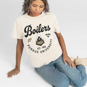 PURDUE BOILERMAKERS YOU KNOW OUR NAME CLASSIC FIT COTTON BLEND CREWNECK TEE