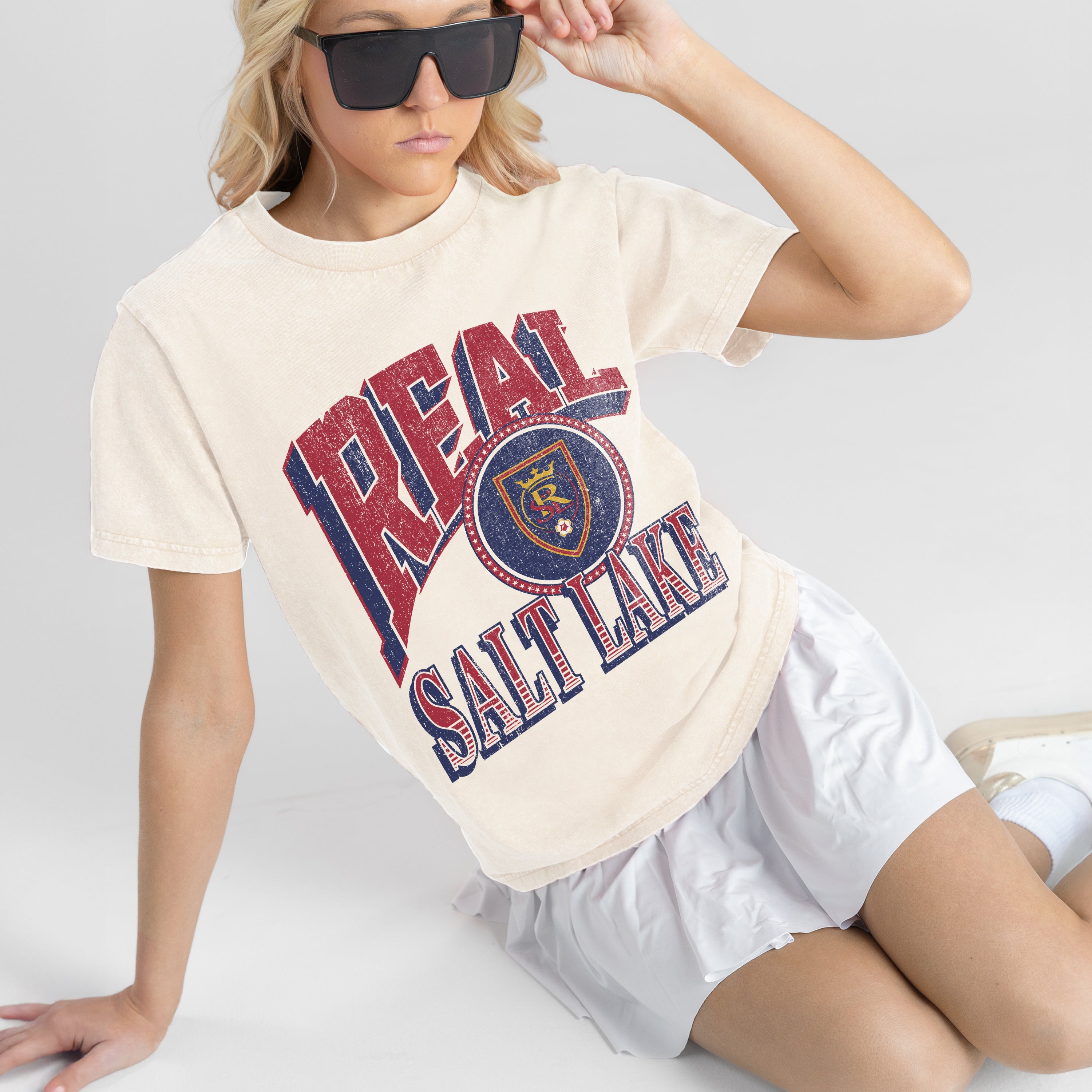 REAL SALT LAKE VICTORY PRIME CLASSIC FIT COTTON BLEND CREWNECK TEE