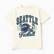 SEATTLE SEAHAWKS RAISED ON VICTORY CLASSIC FIT COTTON BLEND CREWNECK TEE
