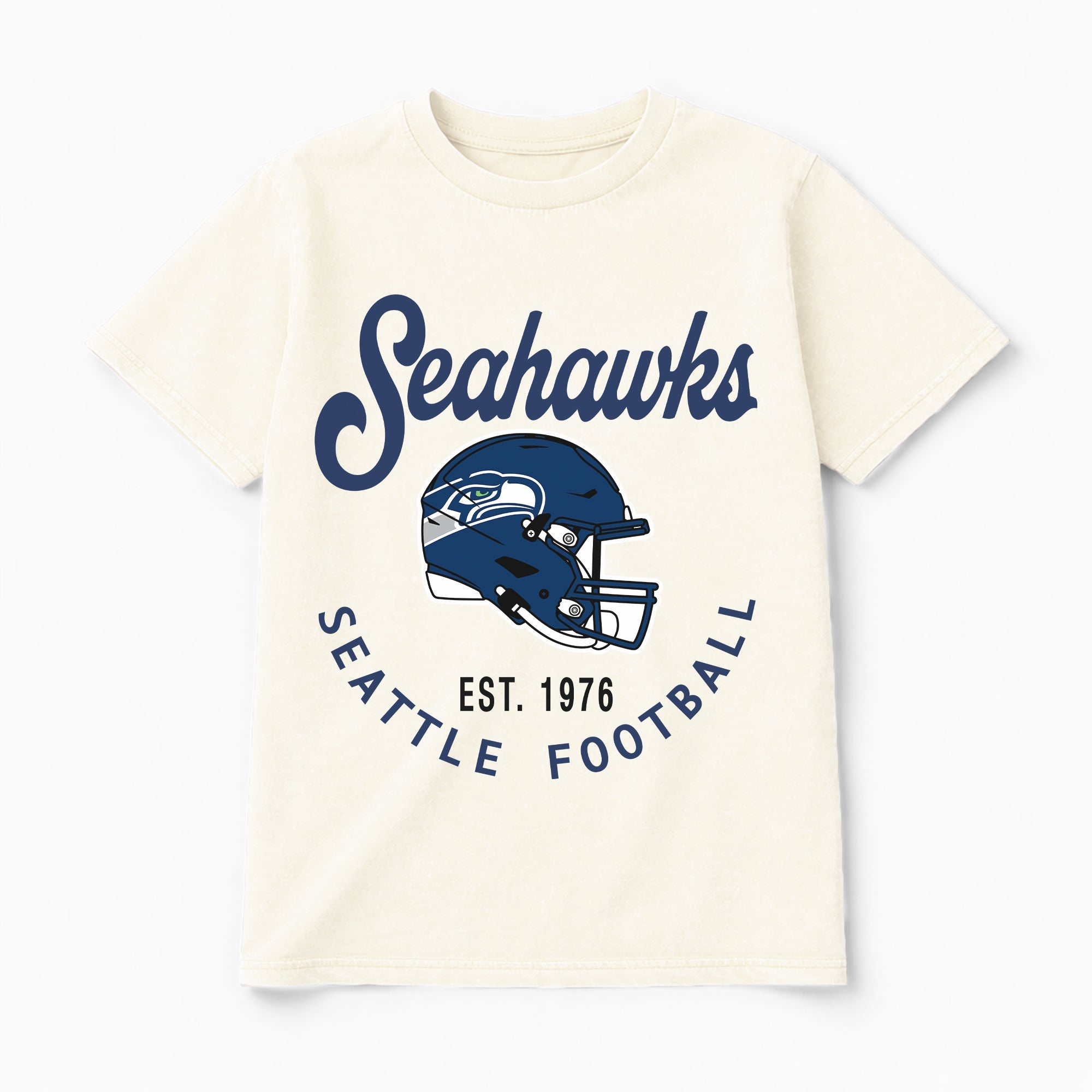 SEATTLE SEAHAWKS YOU KNOW OUR NAME CLASSIC FIT COTTON BLEND CREWNECK TEE