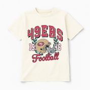 SAN FRANCISCO 49ERS RAISED ON VICTORY CLASSIC FIT COTTON BLEND CREWNECK TEE