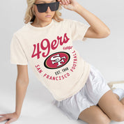 SAN FRANCISCO 49ERS YOU KNOW OUR NAME CLASSIC FIT COTTON BLEND CREWNECK TEE