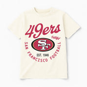 SAN FRANCISCO 49ERS YOU KNOW OUR NAME CLASSIC FIT COTTON BLEND CREWNECK TEE