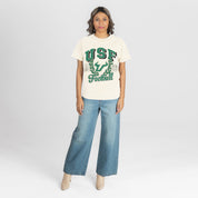 SOUTH FLORIDA BULLS RAISED ON VICTORY CLASSIC FIT COTTON BLEND CREWNECK TEE