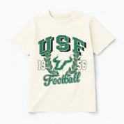 SOUTH FLORIDA BULLS RAISED ON VICTORY CLASSIC FIT COTTON BLEND CREWNECK TEE