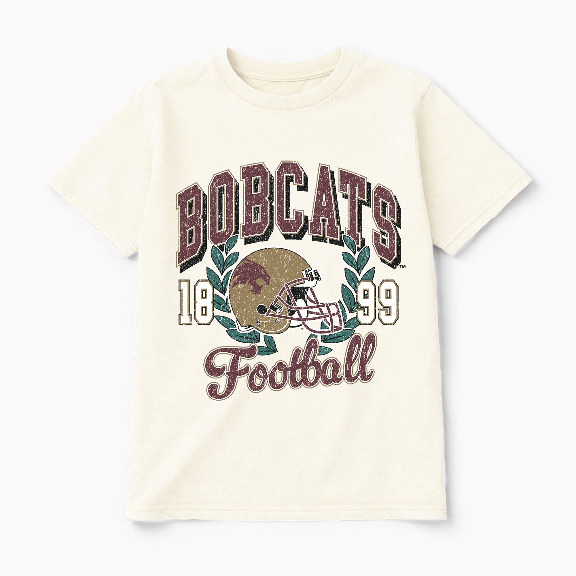 TEXAS STATE BOBCATS RAISED ON VICTORY CLASSIC FIT COTTON BLEND CREWNECK TEE