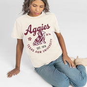 TEXAS A&M AGGIES YOU KNOW OUR NAME CLASSIC FIT COTTON BLEND CREWNECK TEE
