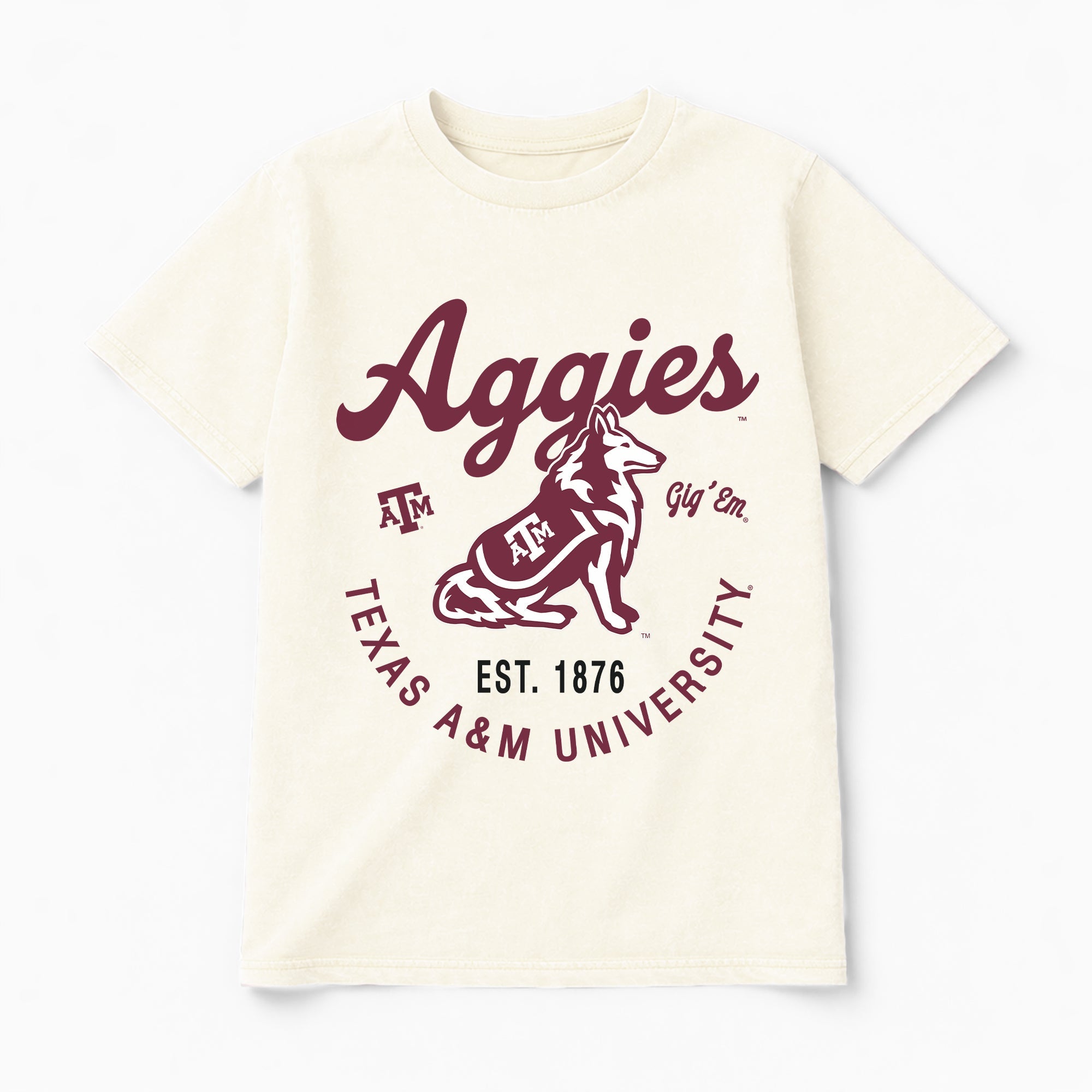 TEXAS A&M AGGIES YOU KNOW OUR NAME CLASSIC FIT COTTON BLEND CREWNECK TEE