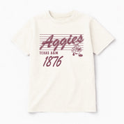 TEXAS A&M AGGIES OLD SCHOOL CLASSIC FIT COTTON BLEND CREWNECK TEE