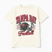 TAMPA BAY BUCCANEERS RAISED ON VICTORY CLASSIC FIT COTTON BLEND CREWNECK TEE