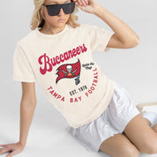 TAMPA BAY BUCCANEERS YOU KNOW OUR NAME CLASSIC FIT COTTON BLEND CREWNECK TEE