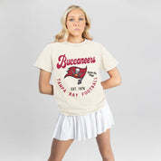 TAMPA BAY BUCCANEERS YOU KNOW OUR NAME CLASSIC FIT COTTON BLEND CREWNECK TEE