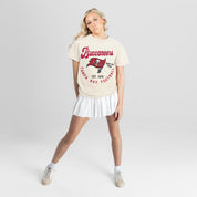 TAMPA BAY BUCCANEERS YOU KNOW OUR NAME CLASSIC FIT COTTON BLEND CREWNECK TEE