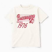 TAMPA BAY BUCCANEERS OLD SCHOOL CLASSIC FIT COTTON BLEND CREWNECK TEE