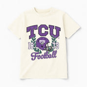 TCU HORNED FROGS RAISED ON VICTORY CLASSIC FIT COTTON BLEND CREWNECK TEE