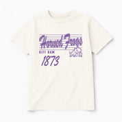 TCU HORNED FROGS OLD SCHOOL CLASSIC FIT COTTON BLEND CREWNECK TEE