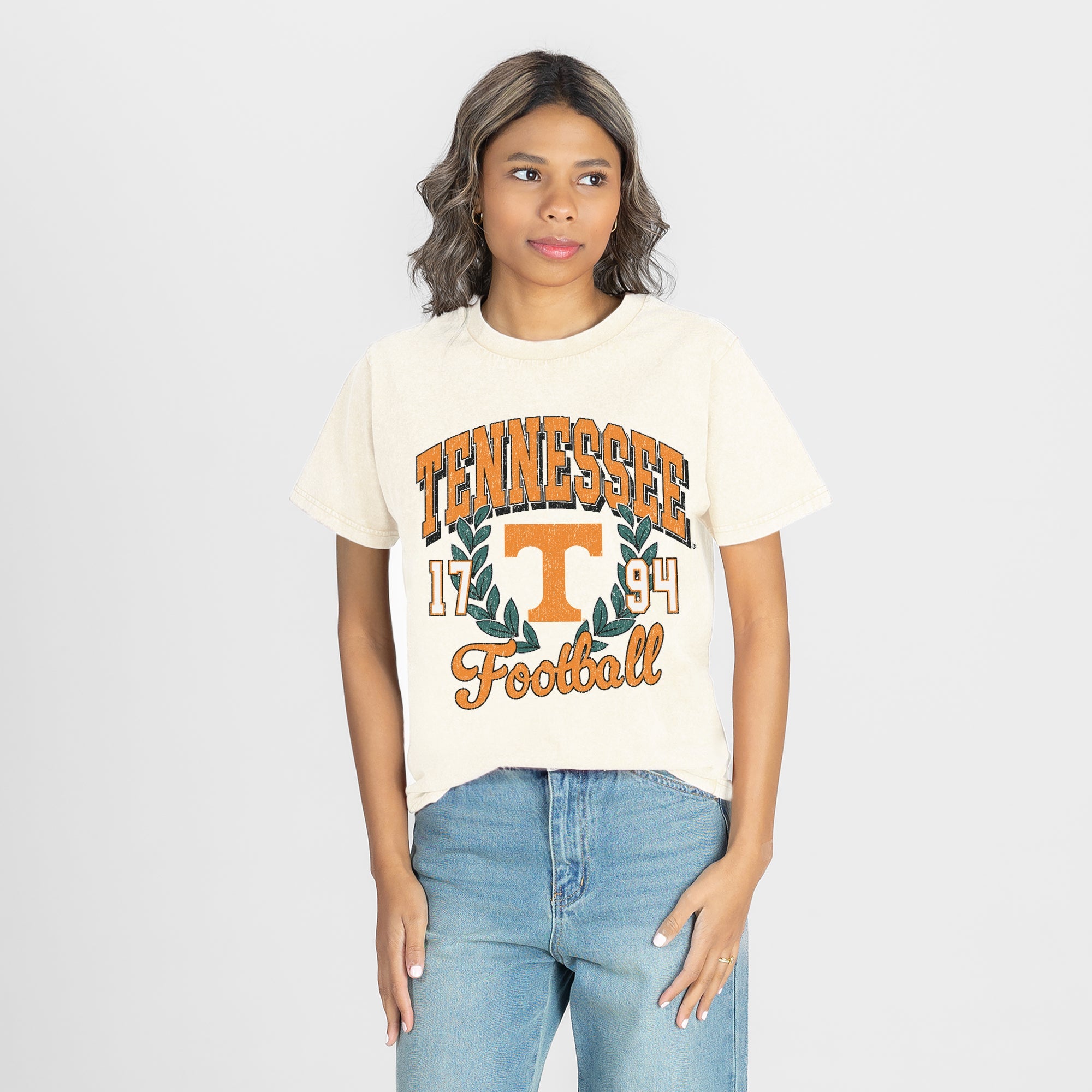 TENNESSEE VOLUNTEERS RAISED ON VICTORY CLASSIC FIT COTTON BLEND CREWNECK TEE
