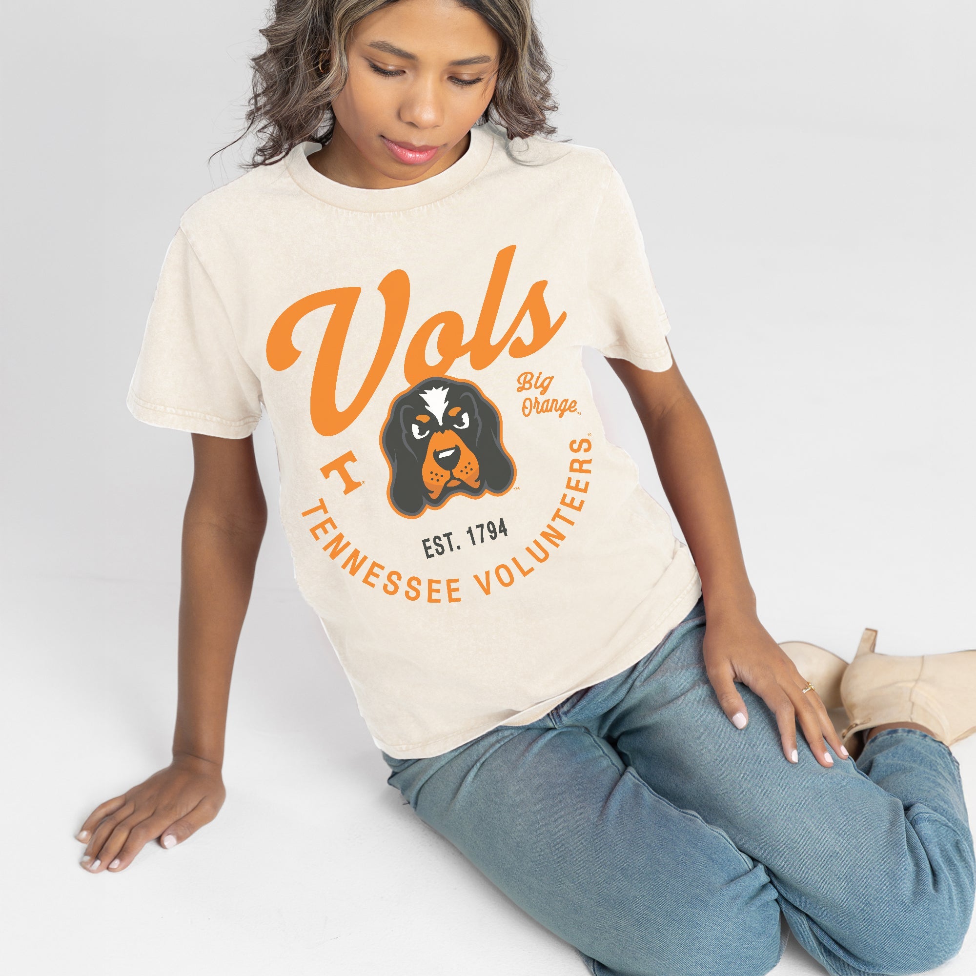 TENNESSEE VOLUNTEERS YOU KNOW OUR NAME CLASSIC FIT COTTON BLEND CREWNECK TEE