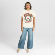 TEXAS LONGHORNS RAISED ON VICTORY CLASSIC FIT COTTON BLEND CREWNECK TEE