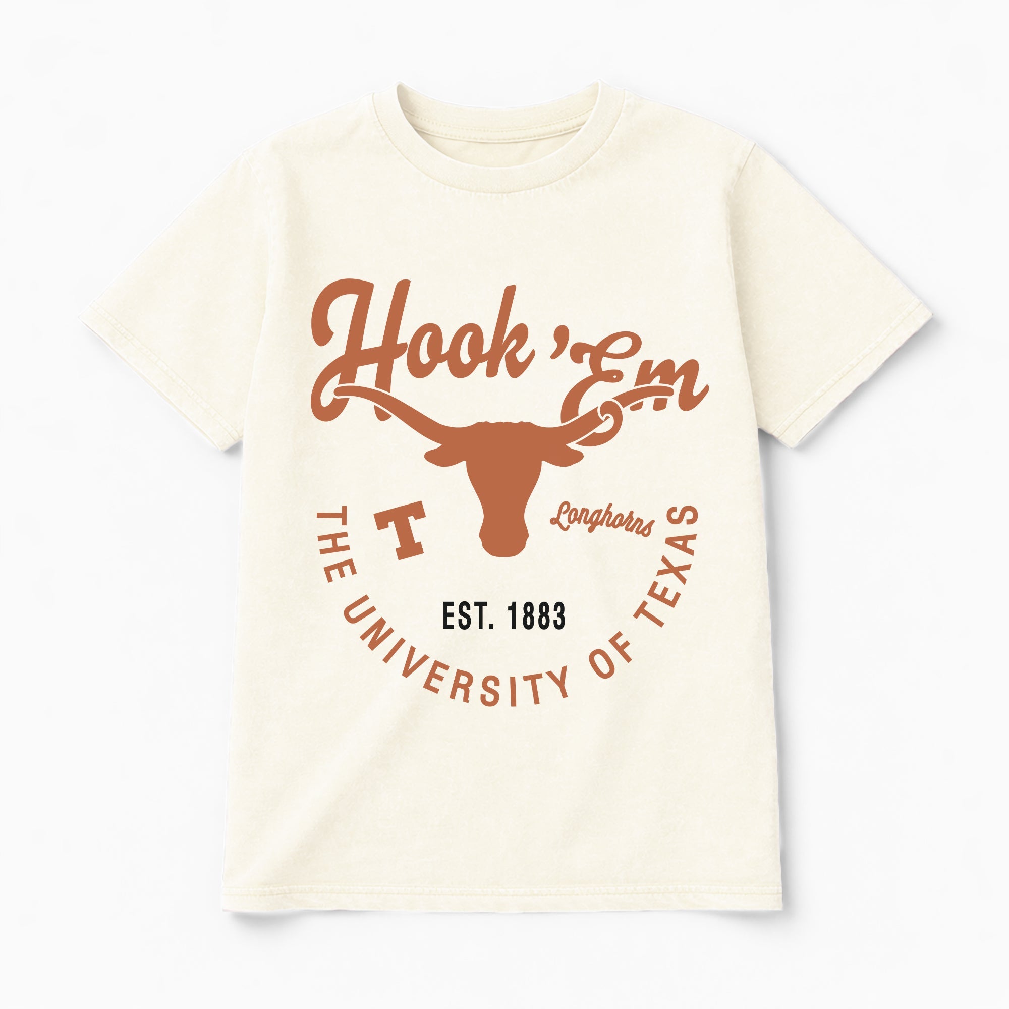 TEXAS LONGHORNS YOU KNOW OUR NAME CLASSIC FIT COTTON BLEND CREWNECK TEE