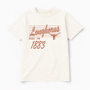 TEXAS LONGHORNS OLD SCHOOL CLASSIC FIT COTTON BLEND CREWNECK TEE