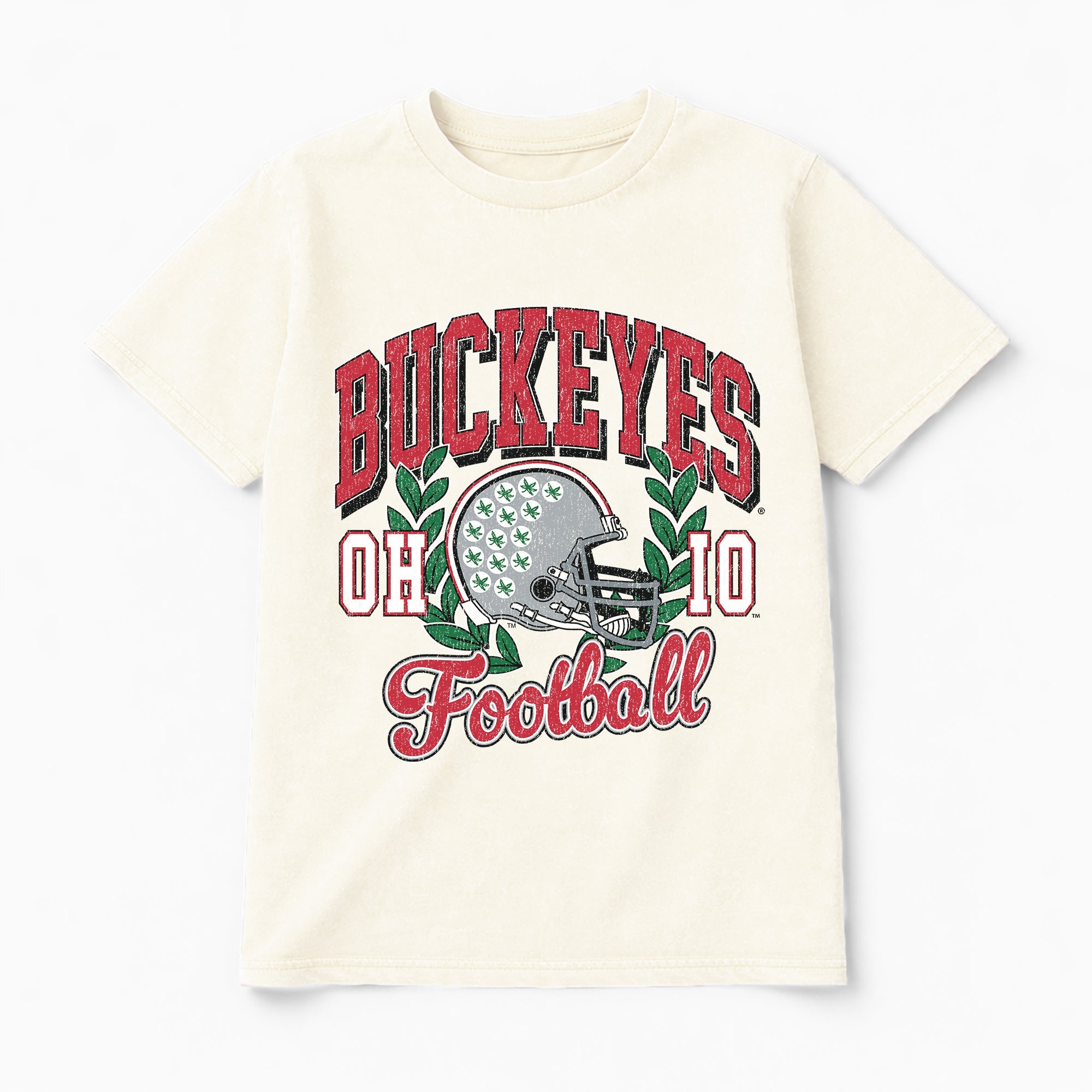 OHIO STATE BUCKEYES RAISED ON VICTORY CLASSIC FIT COTTON BLEND CREWNECK TEE
