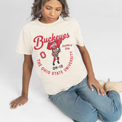 OHIO STATE BUCKEYES YOU KNOW OUR NAME CLASSIC FIT COTTON BLEND CREWNECK TEE