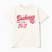 OHIO STATE BUCKEYES OLD SCHOOL CLASSIC FIT COTTON BLEND CREWNECK TEE