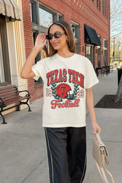 TEXAS TECH RED RAIDERS RAISED ON VICTORY CLASSIC FIT COTTON BLEND CREWNECK TEE
